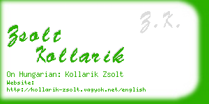 zsolt kollarik business card